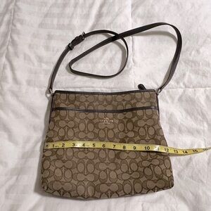 Coach signature crossbody bag